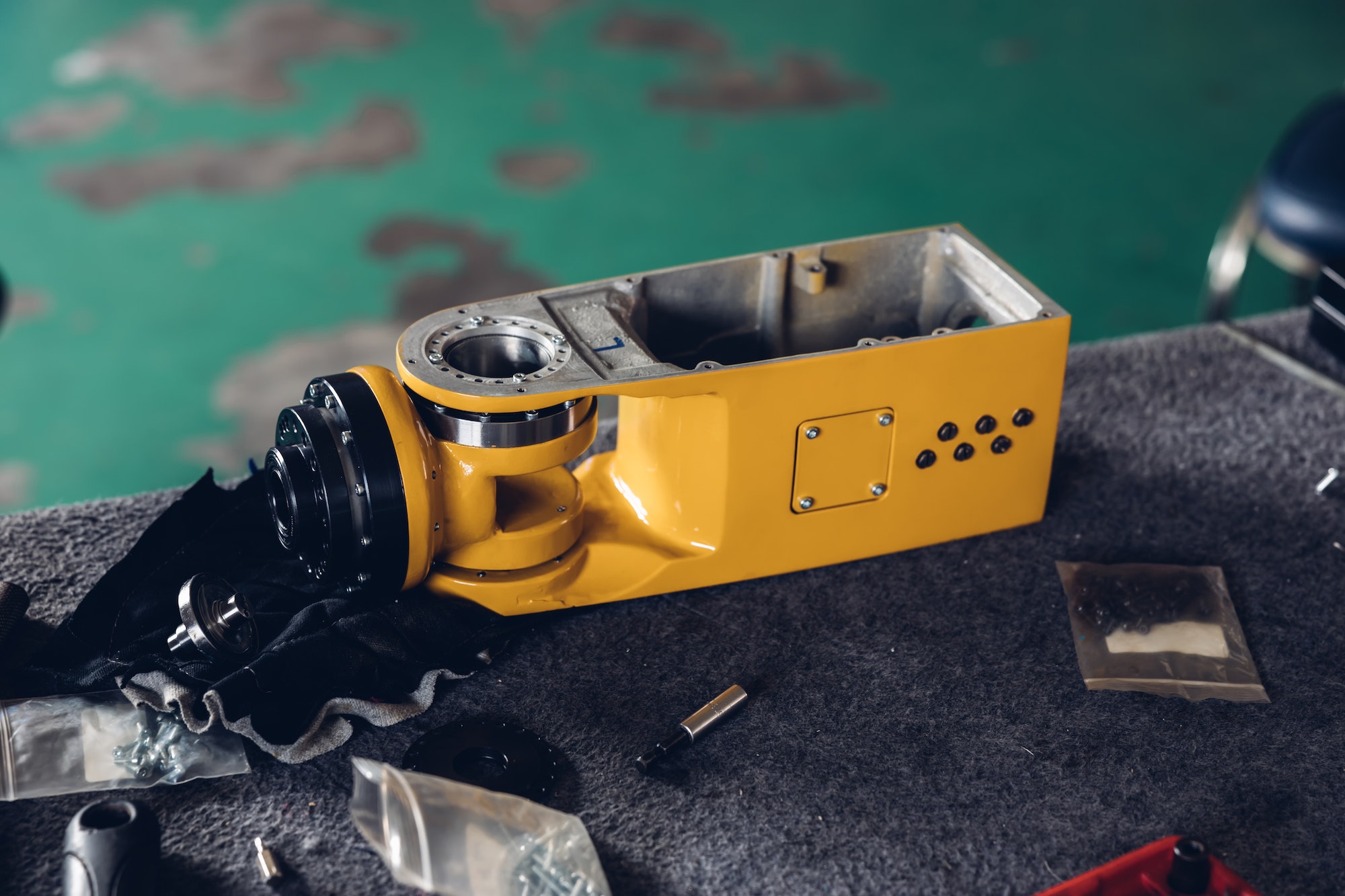 Spare Part New Generation Robotic Arm for assembly work on the production line.